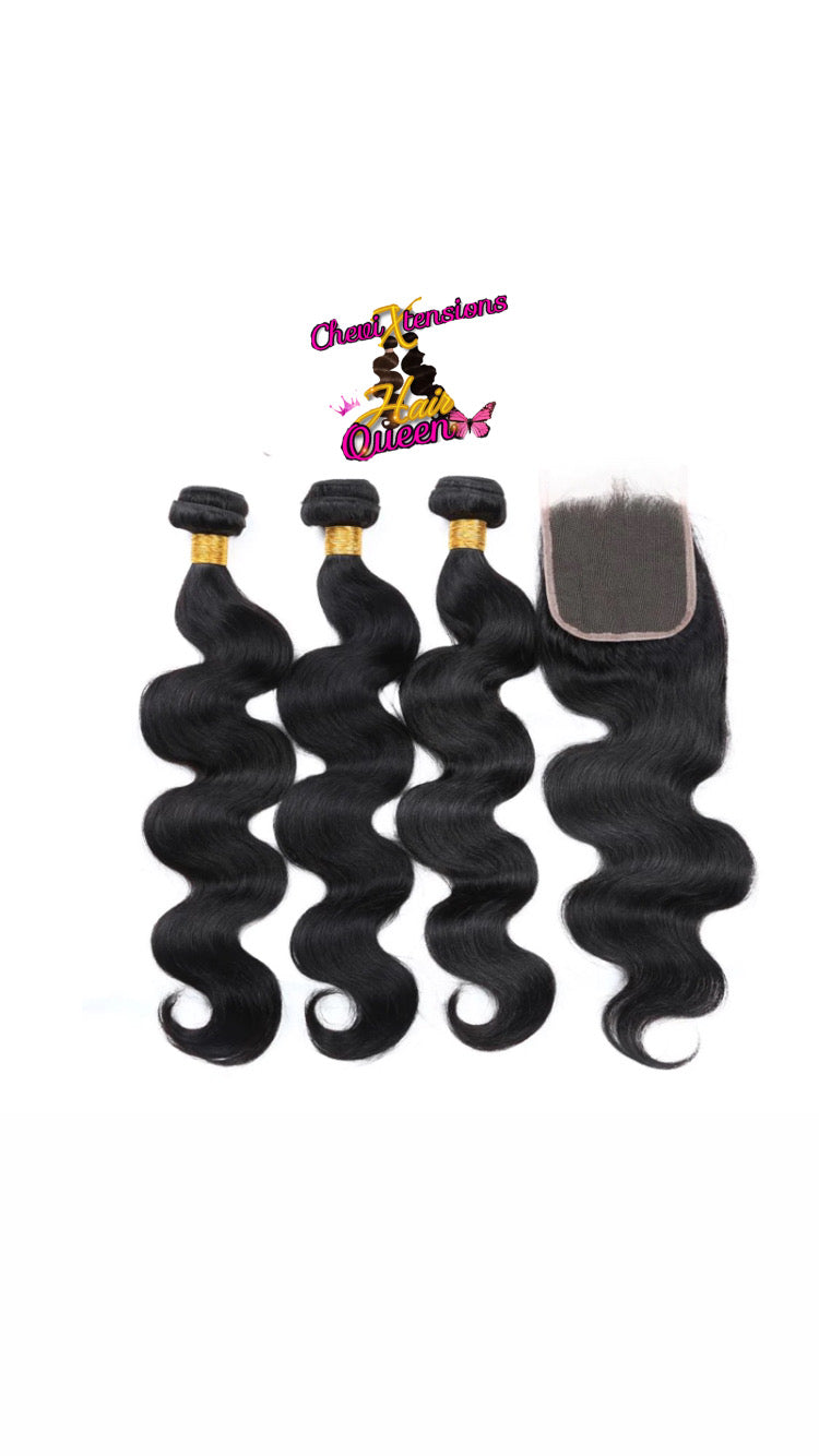 3 Raw VIETNAMESE BUNDLES+CLOSURE